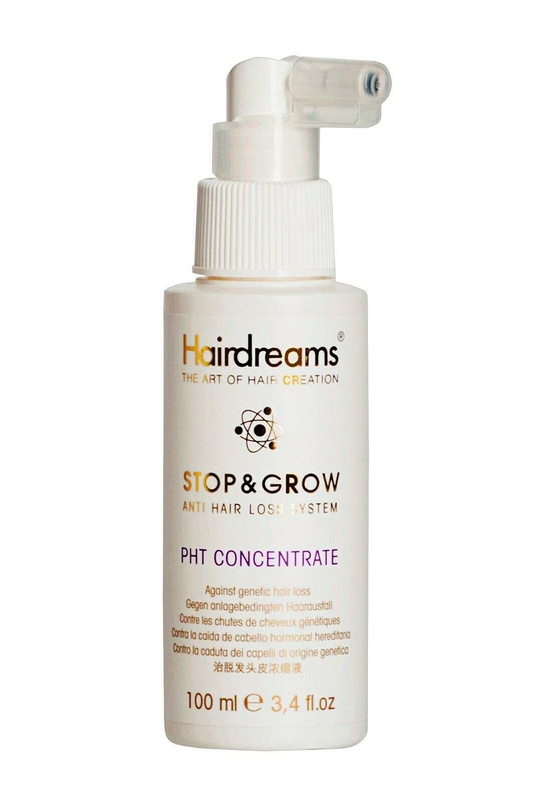 Hairdreams Stop & Grow Concentrate Hairtonic, used, scientifically, hereditary hair loss in women and men before, until 14,000 new hair in three months …