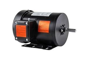 YOOZENA 1 HP Electric Motor 3 Phase Premium Efficiency 56H Frame 1800 RPM TEFC 230/460 V
