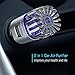 Acekool Car Air Purifier, Car Air Freshener with Dual USB Charging Ports,Ionic Air Purifier Remove Dust,Cigarette Smoke,Bacteria and Bad Odors - Ideal for Auto or RV