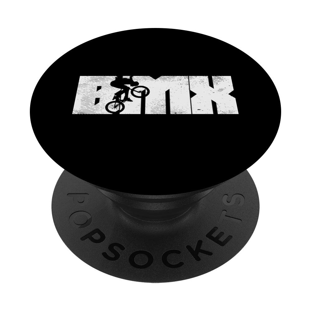 BMX Letters Bike Stunt Flatland Cycling Biking Bicycle Gift PopSockets PopGrip: Swappable Grip for Phones & Tablets