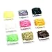 SAMSFX 90 Meters Fly Tying Materials Ice Chenille Flash Chenille Line Specific 9 Colors Assorted Small or Medium (9 Colors Chenille)