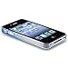 Snap-on Case compatible with Apple iPhone 4 / 4S , Clear Dark Blue Waterdrop
