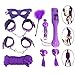 BESTOYARD Bondage Gear Accessories Restraints Kit Handcuffs Ankle Cuffs Nipple Stickers Spanking Paddle Eye Mask Restraining Rope for Adults Couples 8 Piecesthumb 1