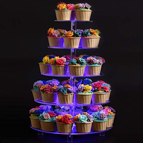 Light Up Cake Stand. Vdomus Pastry Stand 4 Tier Acrylic Cupcake Display