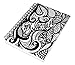 ColorIt 9 x 6 Black and White “My Journal” - 100 Lightly Lined Sheets, Double Spiral Notebook, With Hand Drawn Design, Perfect Hardcover Journal for Daily Creative Writing Use