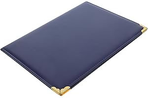 Luxshiny A3 Faux Leather Graduation Diploma Cover Certificate Document Protector Folder for Award