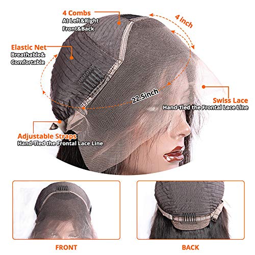 Lace-Front-Wigs-Human-Hair-Pre-Plucked-Kinky-Curly-Lace-Frontal-Wig-Brazilian-Virgin-Human-Hair-9A-Curly-Lace-Wigs-for-Black-Women-Lemoda-Hair-150-Density-14-inch