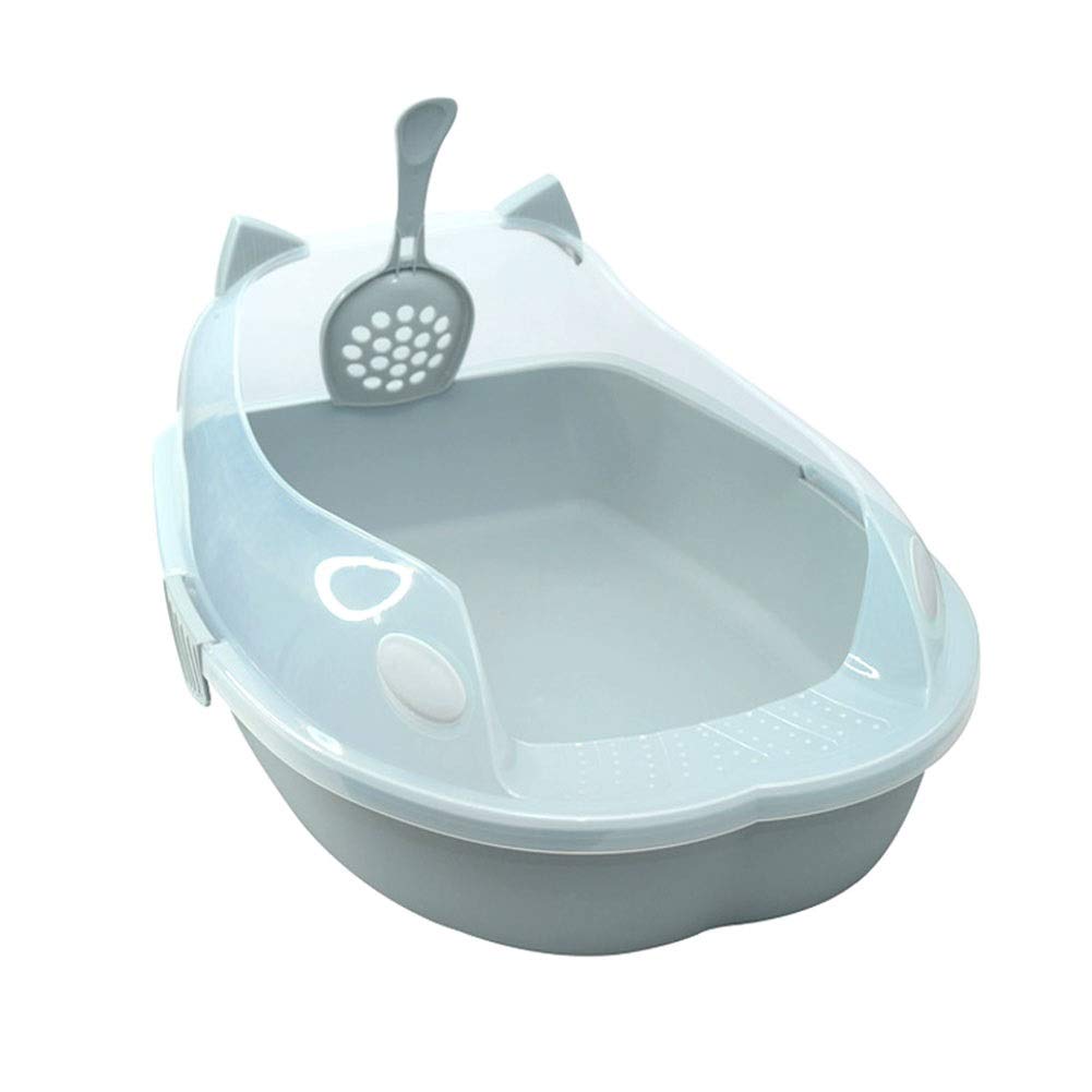 猫用トイレ本体 ピンク ネコトイレ 開いた ぐれい 55 8 40 22 8cm ぐれい 色 パン B07qyxwkbk グレイ 片面 グレイ リム トイレ本体 定番