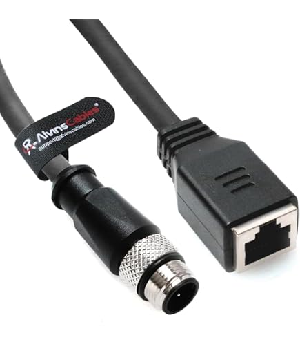 【中古】「非常に良い」drri m12?a-code 8ピンオスto rj45イーサネットcat5eケーブルfor Cognex Industrialカメラ Amazon.com: DRRI M12 A-Code 8pins Male to RJ45 Ethernet Cat6 Cable