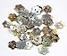 Pack of Mixed Flower Shaped 12mm 2 Holes Shell Sewing Crafting Scrapbooking Buttons Approx 50pcs