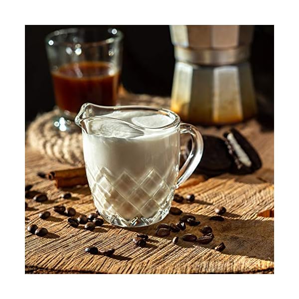 KADAX Milchkännchen aus Glas, Milchkanne mit Griff, Sahnekanne, Krug, Sauciere, kleine Glaskanne für Milch, Sahne, Sauce… – Bild 8