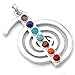 JOVIVI 7 Chakras Gemstone Pendant Crystal Reiki Healing Balancing - Note Chou Rei Style