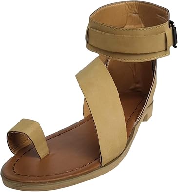 narrow flat sandals
