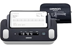 OMRON Complete 2-in-1 Blood Pressure Monitor + EKG for Home Use & Upper Arm Blood Pressure Cuff - #1 Doctor & Pharmacist Recommended Brand - Clinically Validated - Connect App