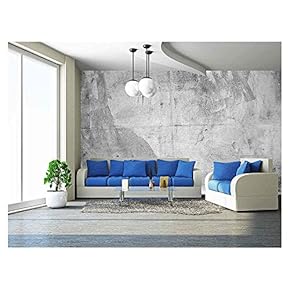 Large Concrete Wall, Detailed Plaster Texture as Abstract Grunge Background - Removable Wall Mural | Self-Adhesive Large Wallpaper - 66x96 inches