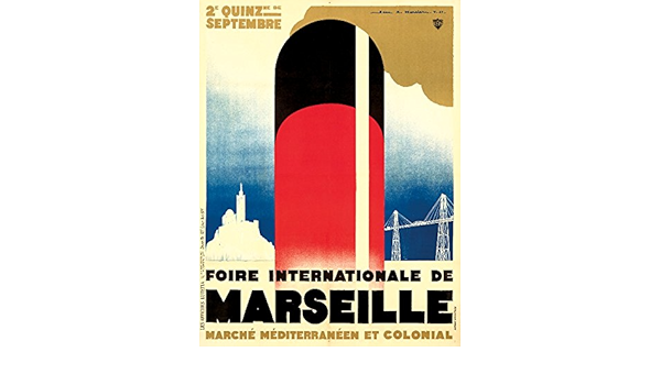 Amazon Com Foire Internationale De Marseille Vintage Poster Artist Jean A Mercier France C 1929 9x12 Art Print Wall Decor Travel Poster Posters Prints