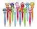 Inkology Bug Eye Pens, 6.25 x 1.5 x 1.5 Inches Each, 12 Pack, Assorted Colors, 171-3