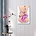 Canvas Prints Wall Art - Pink Manicure and Pedicure with a Orchid Flower - 16 x 24\