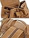 Coofit Women's Leather Backpack Purse Shoulders Bag Travel Bag Daypack (Camel)