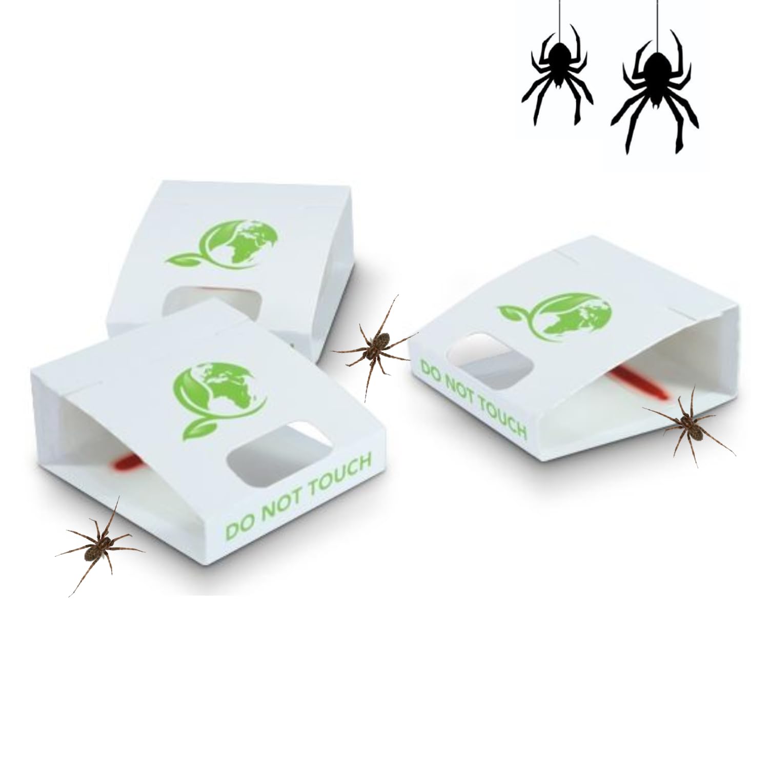 Spider Trap Spiders And Crawling Insect Killer Traps Child and Pest Safe Eco Friendly Beetle Ants Cockroaches Bedbug Flea Woodlice Pre-baited Traps (Pack of 30)