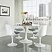 Modway Lippa Modern Dining Side Chairs With Fabric Cushion in Gray - Set of 4