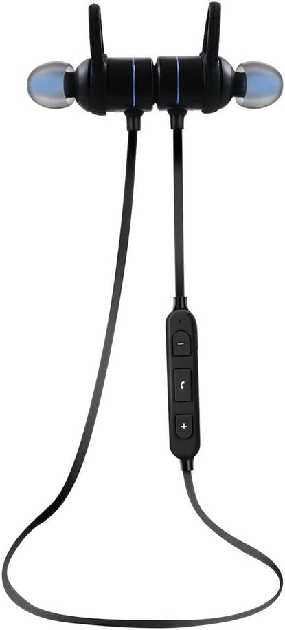 Merkaba First Noise Cancelling Bluetooth Earbuds Headphone with case, Volume Control Microphone 4.2 CSR chip Deep bass Sound, in-Ear Sports Waterproof no Tangle Magnetic Head, Wireless