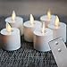 NONNO&ZGF Remote Flameless Candles, Votive Candles Set of 6 (H2 xD1.4) LED Tea Light Candles with Moving Flame