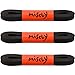 Miscly 3 Pairs Flat Waxed Cotton Boot Laces Shoelaces 1/4″ Wide (45″, Black)
