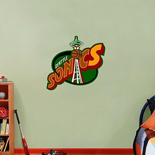 Seattle SuperSonics NBA Basketball USA Sport Art Wall Decor Sticker 23" X 22"