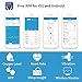 Lookee Ring Sleep Monitor w Vibrating Notification for Low Blood O2 and Snoring, Tracking Overnight Oxygen Saturation Level, Heart Rate w Finger Ring Sensor as Sleep Aid, Daily App Report Wellness Use