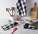 DII Buffalo Check Kitchen Collection, Classic Farmhouse Kitchen Set, Potholder, Black & White, 2 Piece