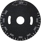 Plate, Temp Dial, 200-550f for Vulcan Hart - Part# 00-498037-0000a