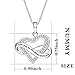 NUMMY I Love You to The Moon and Back Engraved Pendant Necklace for Women (18