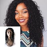 Enoya Hair 360 Lace Frontal Wigs 180% Denisty Human Hair Wigs for Black Women Curly Brazilian Virgin Hair Pre Plucked 360 Lace Wigs with Baby Hair (20