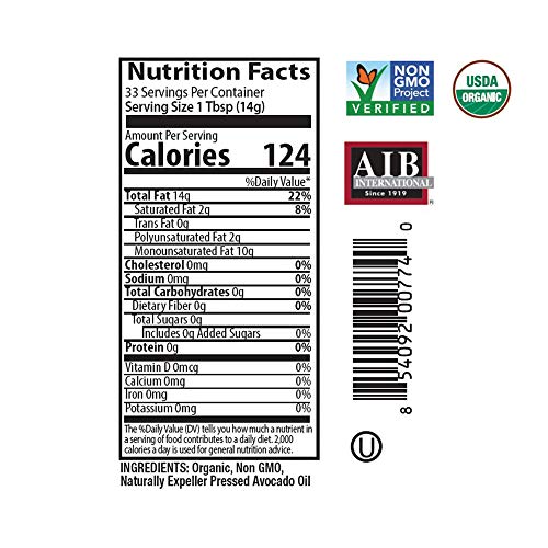 Native Harvest USDA Organic Avocado Oil 100 Pure Naturally Expeller