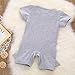 MIOIM Cute Infant Baby Boys Shark Short Sleeve Bodysuit Romper Jumpsuit Onesie, 12-18 Months(90) Gray