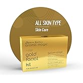 Aroma Magic Gold Facial Kit - Single Use | 7 Steps Skincare Set | Firming &amp; Toning Facial Kit | Enhance Dull Skin for Youthful &amp; Radiant Glow | for All Skin Types