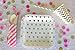 Just Artifacts Square Paper Party Plates 7.25in (12pcs) - Metallic Gold Polka Dot - Decorative Tableware for Birthday Parties, Baby Showers, Grad Parties, Weddings, and Life Celebrations!