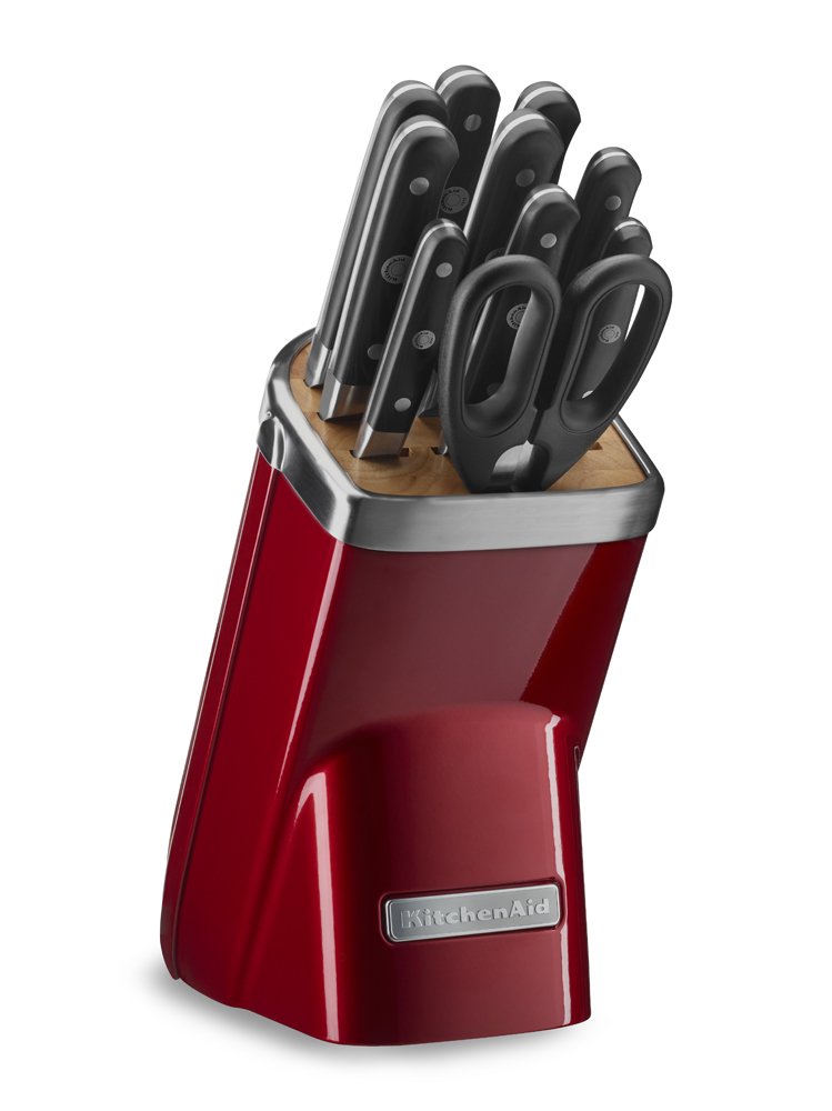 KitchenAid KKFMA11CA Professional Series 11 Piece Cutlery Set, Candy Apple Red