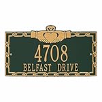 Personalized Claddagh Love Symbol Address Plaque