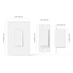 TREATLIFE Smart Light Switch Single Pole Works with