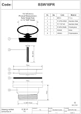 McAlpine BSW10PR 70mm Centre Pin Sink Waste White Polypropylene Stainless Steel view 5