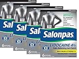 Salonpas LIDOCAINE (4 PACK Special) Pain Relieving Maximum Strength Gel Patch!