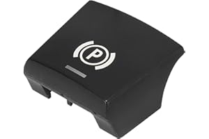 X AUTOHAUX Car Trim Console Control Electronic Parking Brake Switch Button Cover P Button Cover Replacement Short Feet for BM