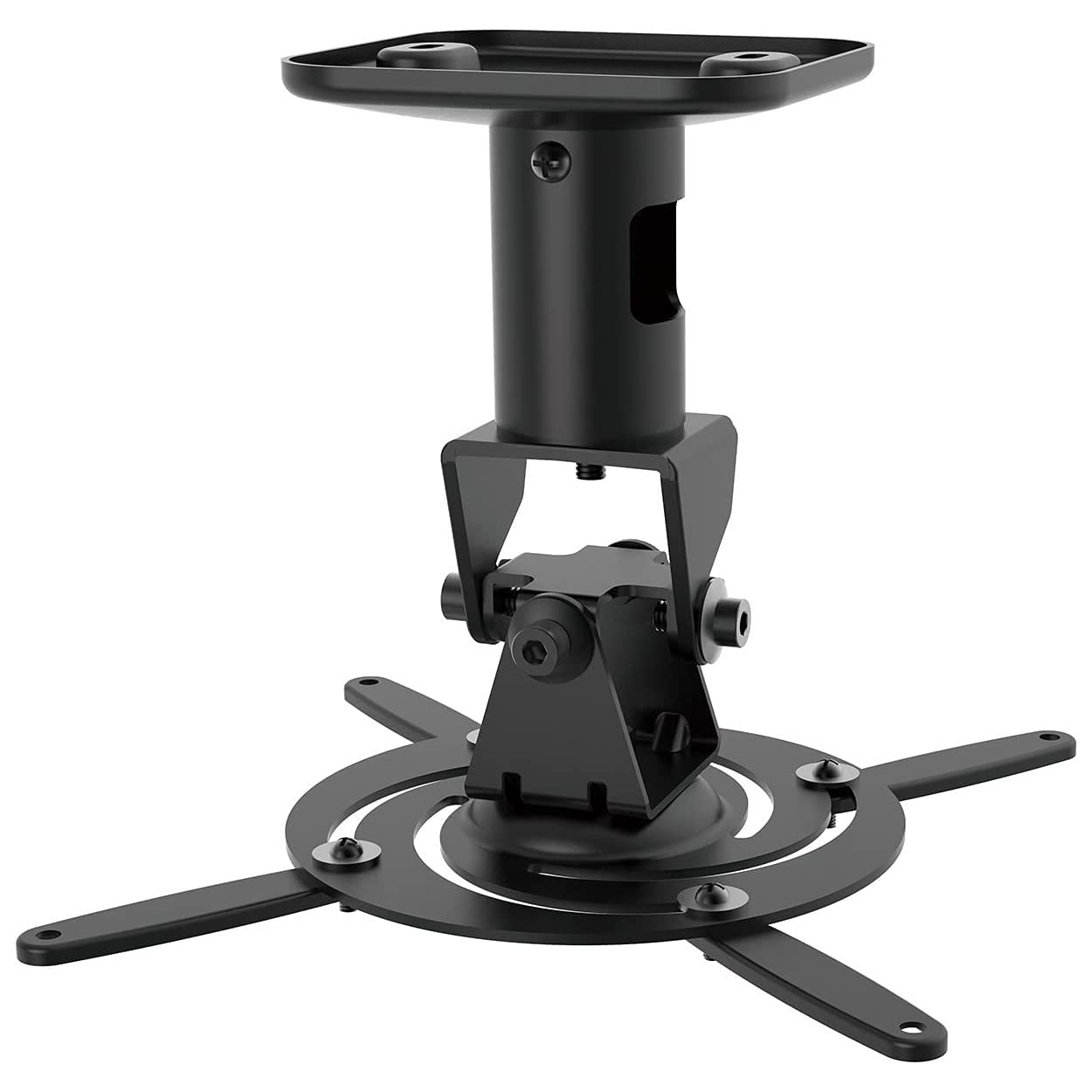 ADAKAT Universal Projector Ceiling Mount I Universal Joint I Steel Black