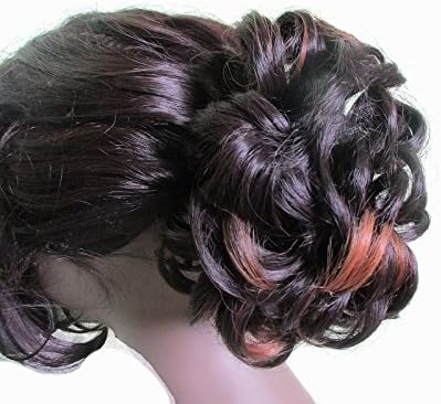 WigOWig Fancy Highlighted Messy Hair Bun for Ladies