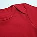 ROMPERINBOX Unisex Solid Red Baby Bodysuit 0-24 Months (9-12 months, Red)
