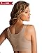 Leonisa Front Closure Posture Corrector Full Coverage Bra - Wireless Back Support Bras for Women Beige