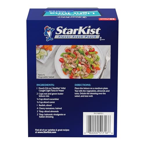 STARKIST CHUNK LIGHT TUNA IN WATER, 2.6 OUNCE (PACK OF 10)