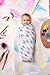 aden + anais Classic Swaddle Baby Blanket, 100% Cotton Muslin, Large 47 X 47 inch, 4 Pack, Wink